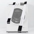 Washing Machine Stand Base, Adjustable 45-70 cm Pedestal Max Load 300kg, Universal Washing Machine Base with 24 Wheels, Lifting Height 4cm, 2Pcs (White)