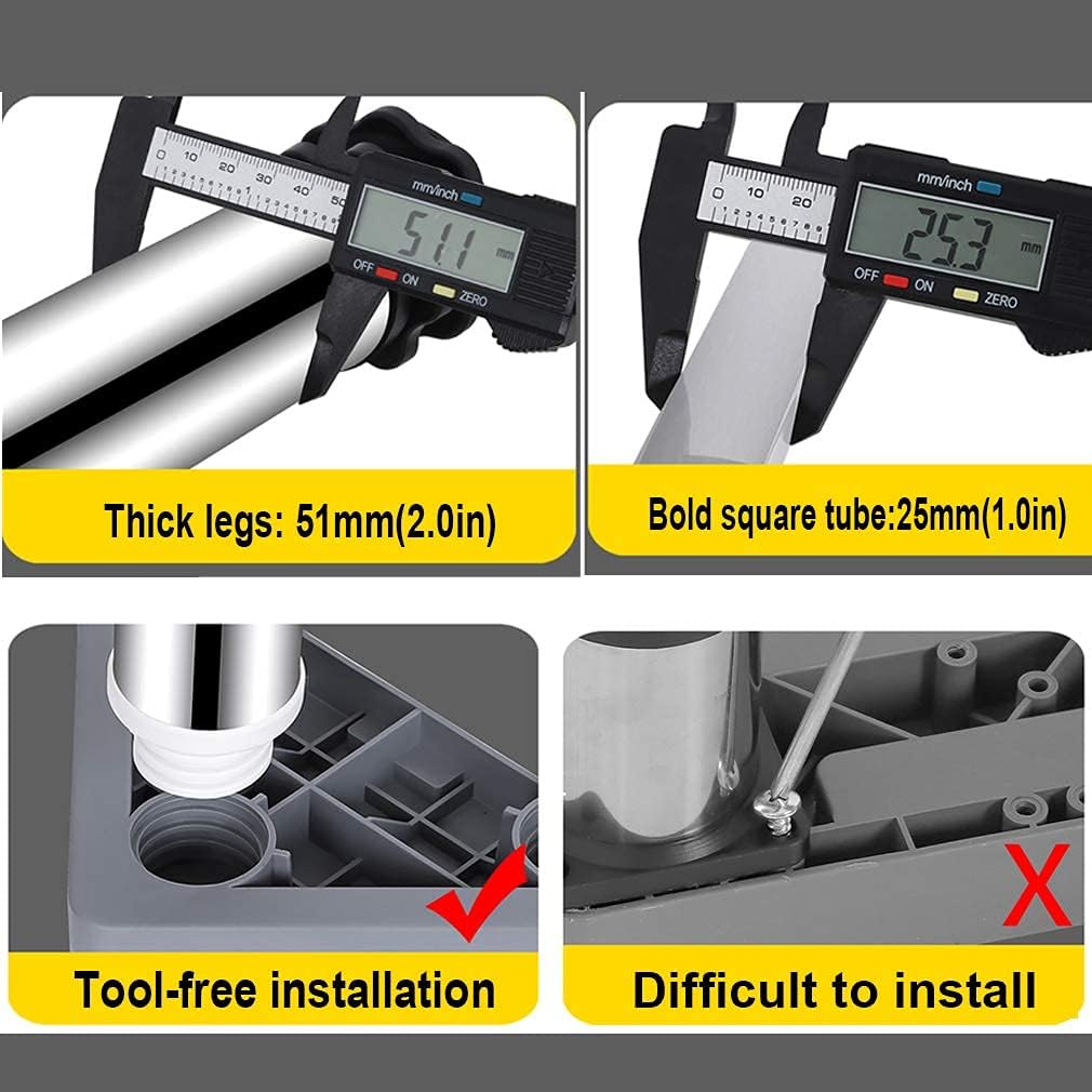 Adjustable Washing Machine Base Universal Washing Machine Base with Wheels Adjustable Trolley Extendable Fridge zer Base Stand Holder Easy Move Bracket for Dryer Washer 45