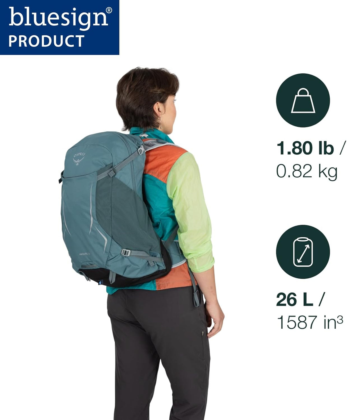 Osprey Hikelite 26L Durable Hiking Backpack - Travel Daypack with Rain Cover for Men and Women, Olive Tan