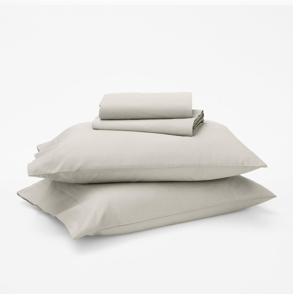 Tuft & Needle California King Percale Sheet Set – 100% Supima Cotton, Crisp & Cooling Sheets for Hot Sleepers, Breathable & Durable Hotel-Quality Bedding, Deep 16' Pockets, Oeko-Tex Certified, Sand