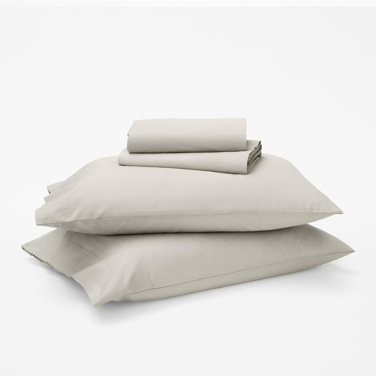 Tuft & Needle Queen Percale Sheet Set – 100% Supima Cotton, Crisp & Cooling Sheets for Hot Sleepers, Breathable & Durable Hotel-Quality Bedding, Deep 16' Pockets, Oeko-Tex Certified, Sand