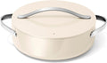 Caraway Rondeau - 6 Qt Non-Stick Pan with Lid - Free From Forever Chemicals - Perfect for Searing, Braising, & Roasting - Cream