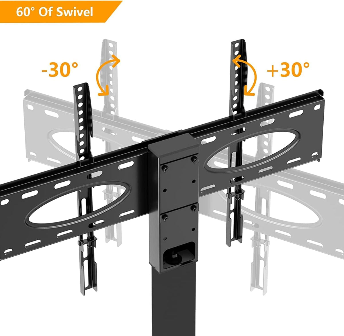 Cabinet Universal Swivel Tabletop, Universal Swivel for 37-55 Inch Tvs, Height Adjustable Tv Table Stand, Base Holds Up to 88Lbs