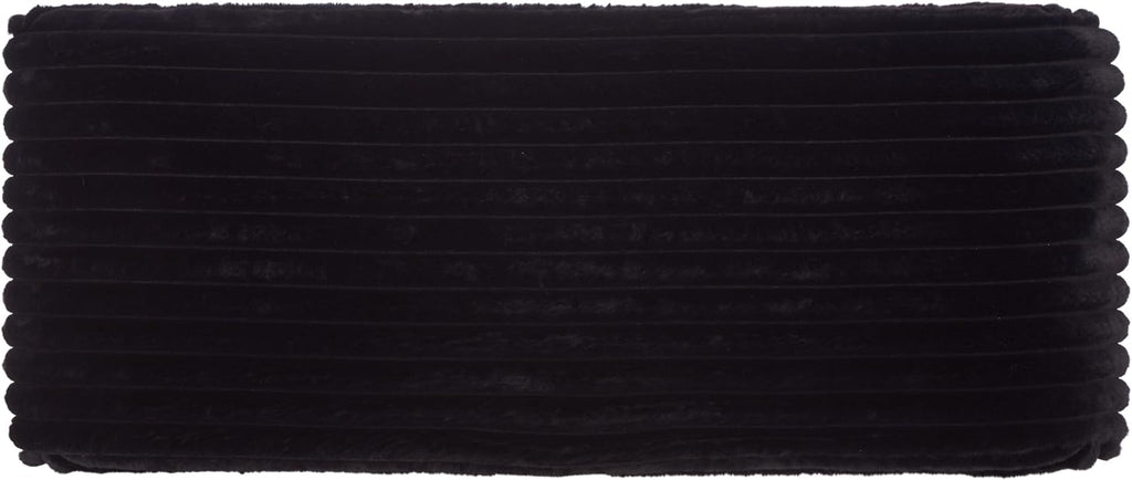 SAFAVIEH Home Collection - Arihana Curved Waterfall Bench, Black Upholstered Seating (BCH6405A)