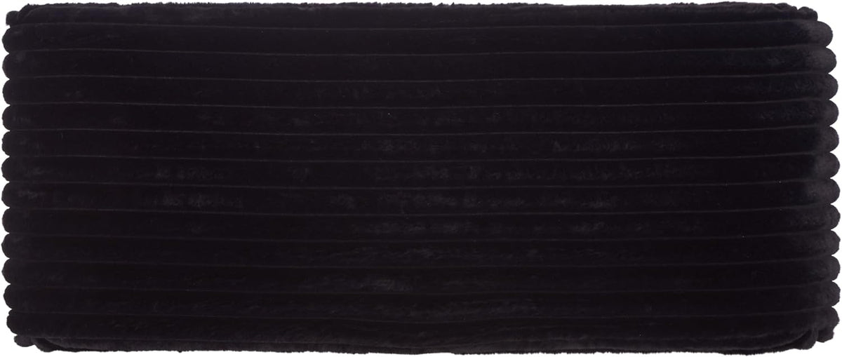 SAFAVIEH Home Collection - Arihana Curved Waterfall Bench, Black Upholstered Seating (BCH6405A)