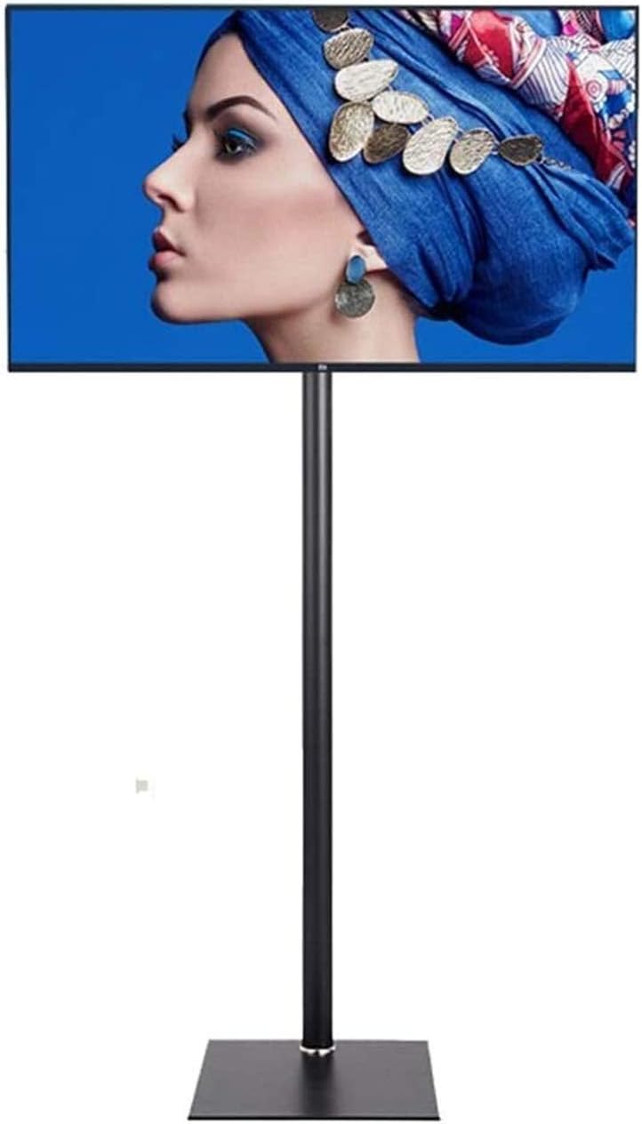 Universal Punch-Free LCD Tv Shelf Mobile Floor Stand Monitor Rotating Hanger Lifting Base