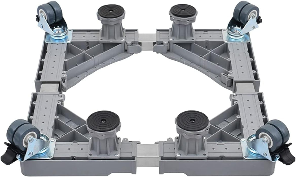 Adjustable Washing Machine Base Washing Machine Stand Base Appliance Trolley Universal Appliance Wheels Adjustable Length/Width 47-70cm Washing Machine and Stand Trolley for A