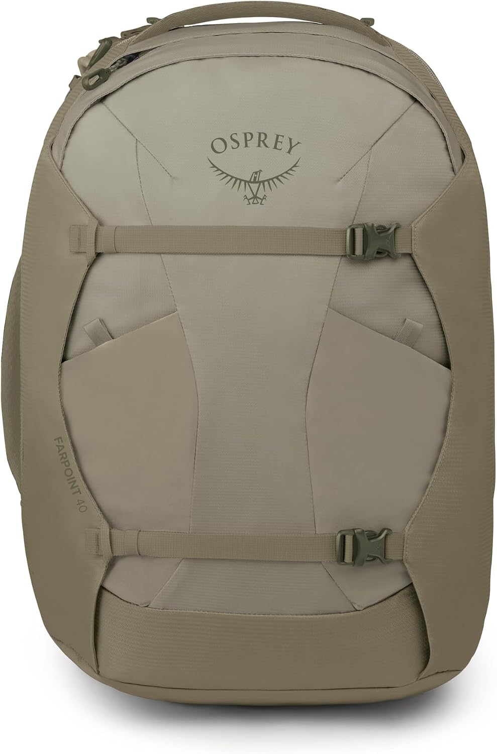 Osprey Farpoint 40L Men's Travel Backpack - Carry On Bag with Laptop Sleeve and Toiletry Pocket, Sawdust
