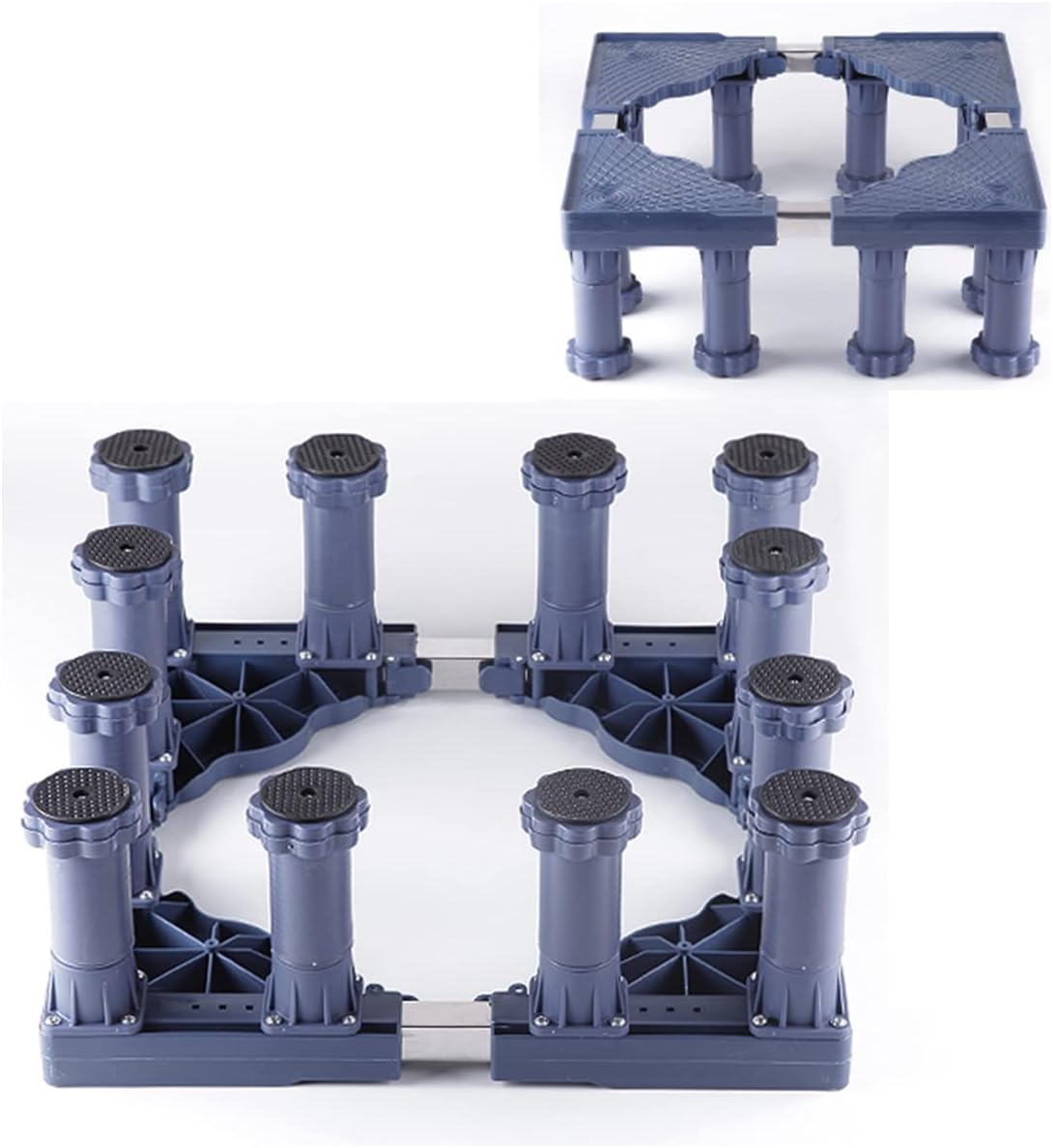 Adjustable Washing Machine Base Upgraded Washing Machine Stand Universal Fridge Base Stand Retactable Furniture Base Bracket Adjustable 40-70cm Stand Heavy Machines Stand 4/8/