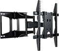Universal TV Stand TV Stand Base Wall Mounted TV Mounting Bracket Home Living Room LCD TVs Hanger ''32-65'' Inch Universal Telescopic Rotating Display Wall Clip Tv Stand Mount