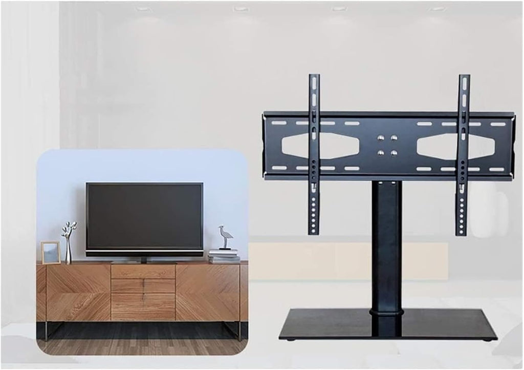 Mobile TV Cart, Rolling tv Stand, Mobile tv Stand TV Mount TV Stand Base,Universal Swivel TV Stand Height Adjustable TV Table Stand