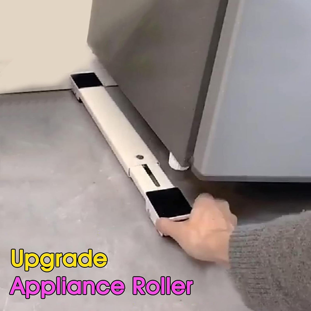 Washing Machine Stand, Multi-Functional Movable Base, Universal Dryer Fridge Pedestal, Adjustable Fridge Base with 24 Wheels with Lock Fixed, Load-Bearing 300kg (White)