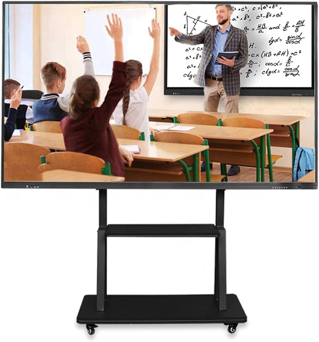 Universal Mobile TV Cart Floor Stand, Rolling TV Stand with Wheels for 32-75 Inch TV, Outdoor/Bedroom/Living Room TV Display Stand, Load 150kg Beautiful Scenery