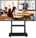 Universal Mobile TV Cart Floor Stand, Rolling TV Stand with Wheels for 32-75 Inch TV, Outdoor/Bedroom/Living Room TV Display Stand, Load 150kg Beautiful Scenery