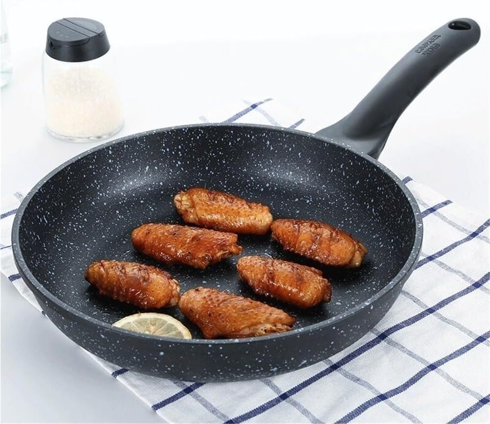 Non-Stick Frying Pan, Stone Skillet for Gas & Induction Cookers, Omelette, Steak, Egg, and Sauciers, Oven Safe, Dishwasher Safe