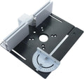 Woodwork router table Router Lift & Aluminum Router Plate for Wood Trimming Machine DIY Woodworking Tool Working Benche(Black Plate Set)