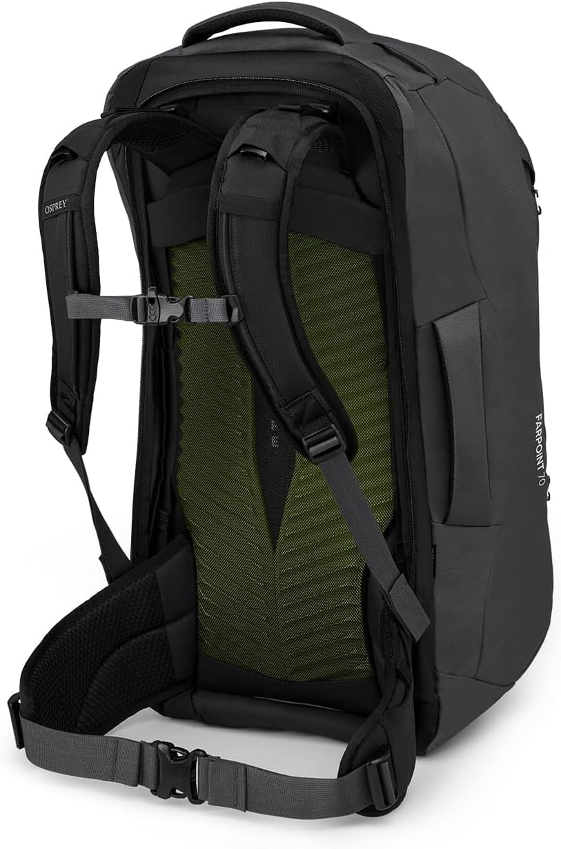 Osprey Farpoint 70L Men's Travel Backpack, Tunnel Vision Grey