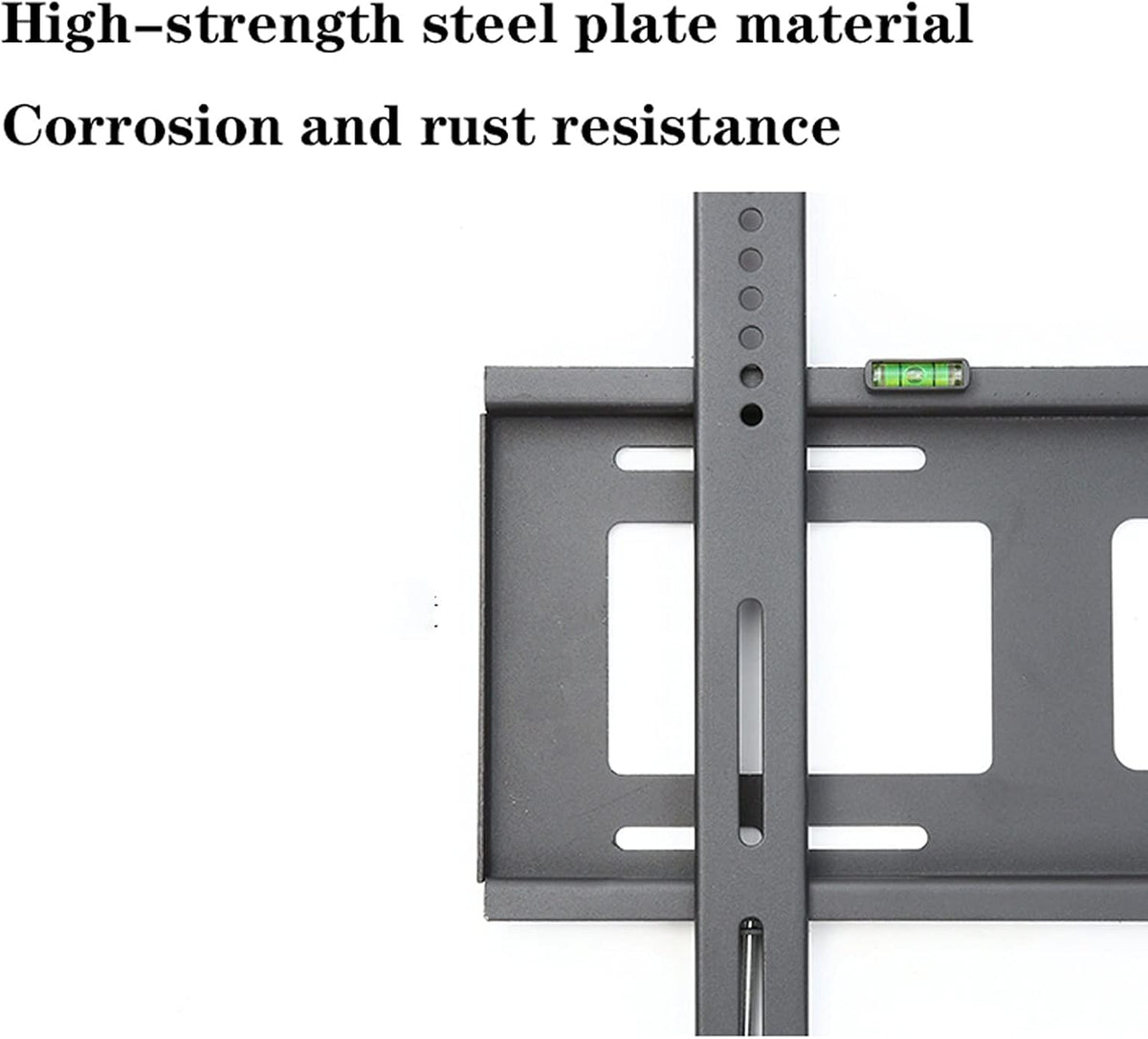 Universal Tv Stand Tv Stand Base Fixed Tv Wall Mount Bracket Wall-Mounted Tv Stand with Spirit Level and Anti-Drop Baffle Suitable for Most 60-100 Inch Tvs Up T,