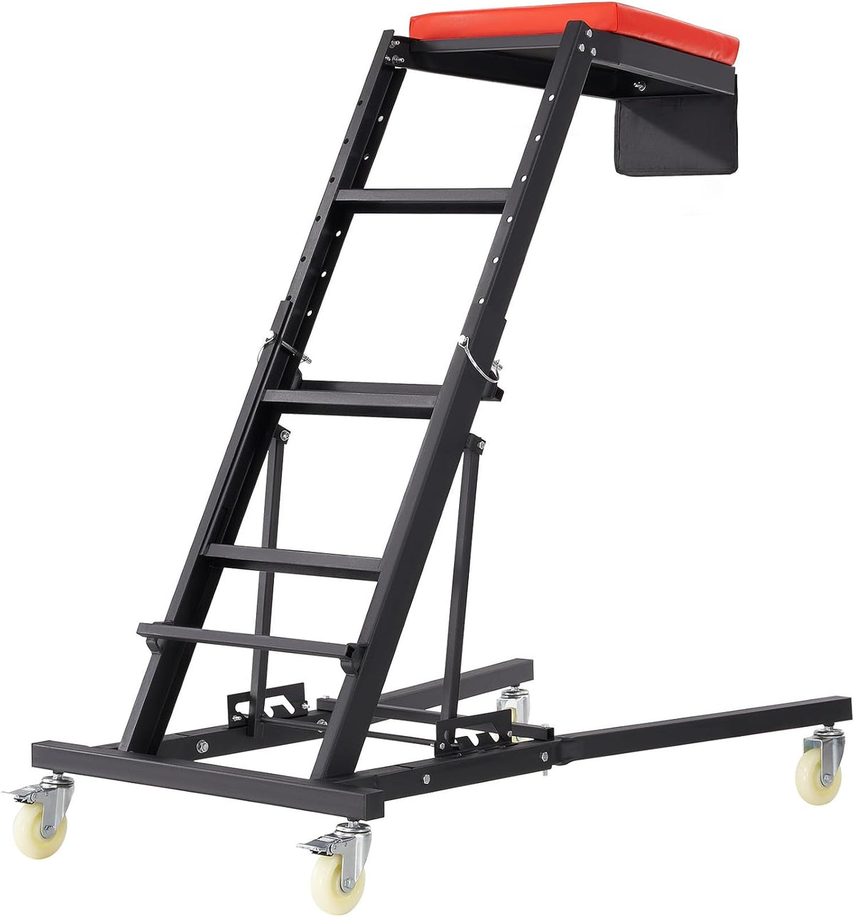 VEVOR Automotive Topside Creeper, 400 LBS Capacity High Creeper with 48' to 76' Adjustable Height, 4 Swivel Caster Wheels, Heavy Duty Automotive Engine Creeper, Ideal for Auto Repair and Maintenance