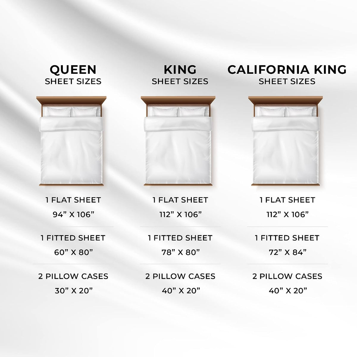 Tribeca Living Queen Bed Sheet Set, Soft Egyptian Cotton Sateen Solid Sheets and Pillowcase Set, Extra Deep Pocket, 800 Thread Count, 4-Piece Luxury Bedding, White
