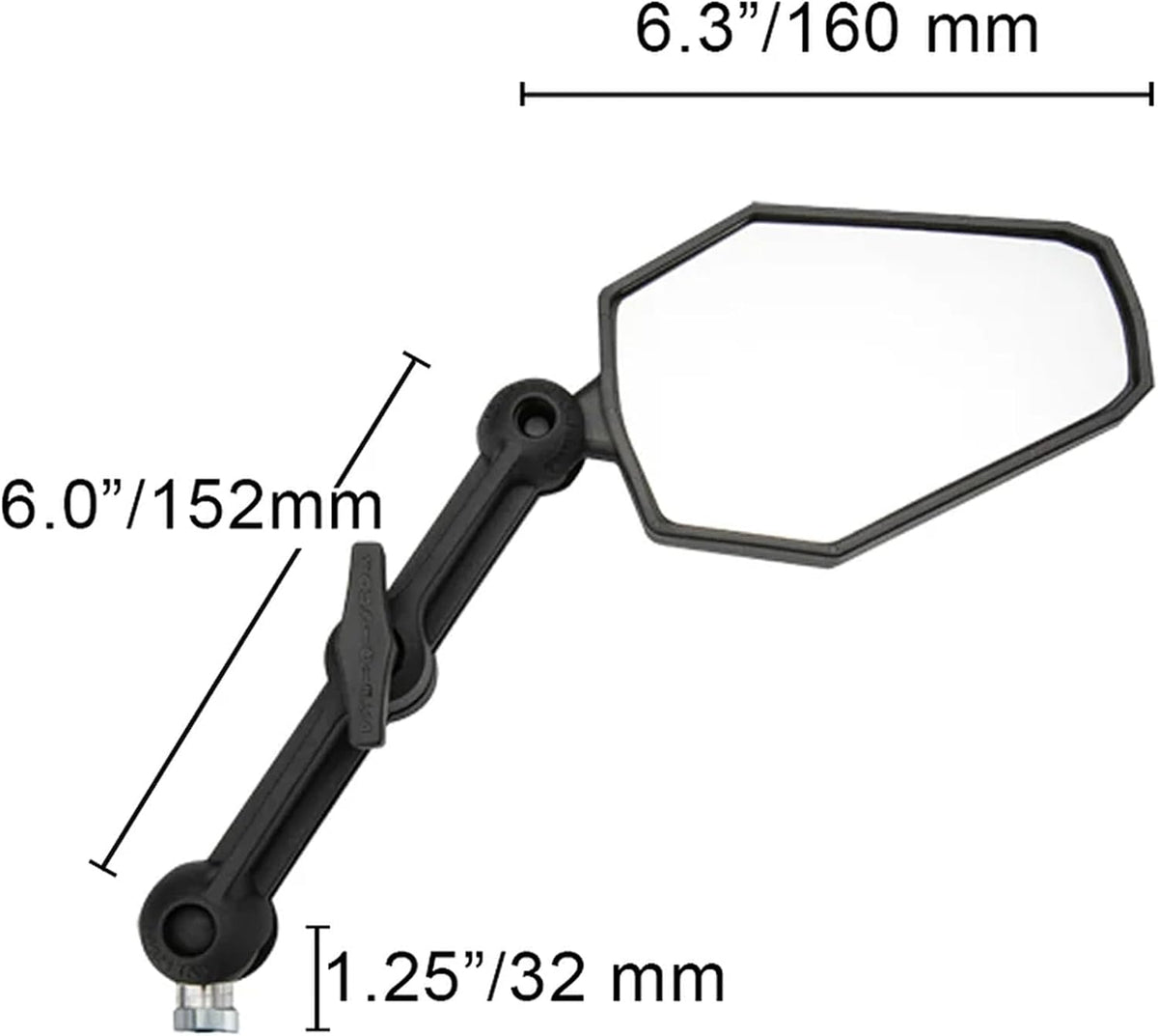 Doubletake Adventure 6' Mirror Kit 2.0, Universal Fit Folding Motorcycle Mirrors, Guaranteed for Life.