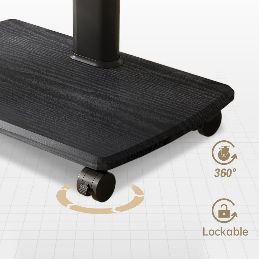 TV Stand TV Bracket Rolling TV Stand for 37 to 75 Inch TVs, Mobile TV Cart On Wheels, Tall Universal Floor Stands with Swivel Mount TV Mount Stand for Living Room Bedroom