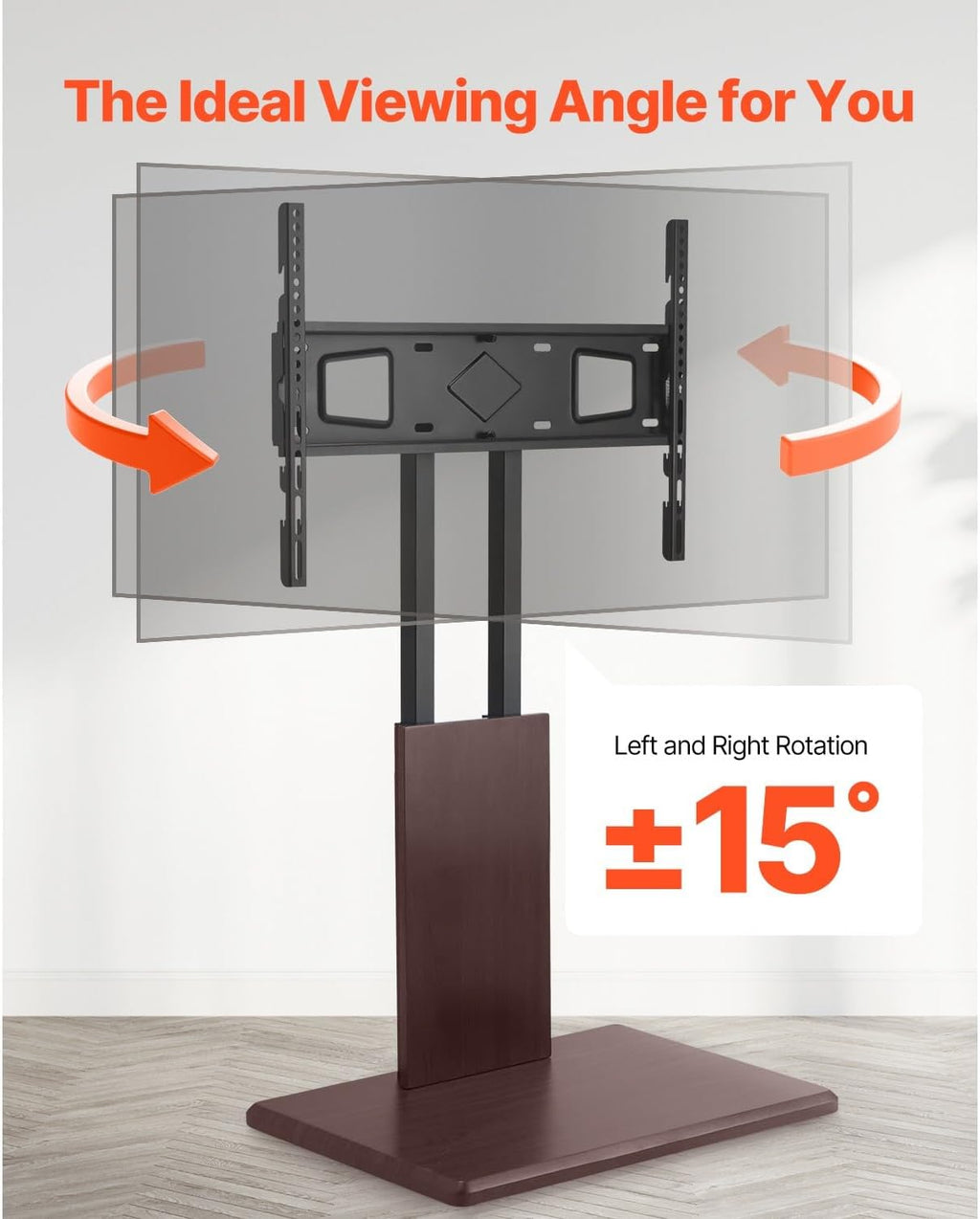 Universal TV Stand Swivel Stand Holds up to 99 lbs for 32-70 Inch Screens