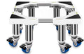 Adjustable Washing Machine Base Heavy Duty Washing Machine Base with Wheels Universal Appliance Trolley Multifunctional Fridge Stand Dryer Base Bracket 45-65cm Moving Home App