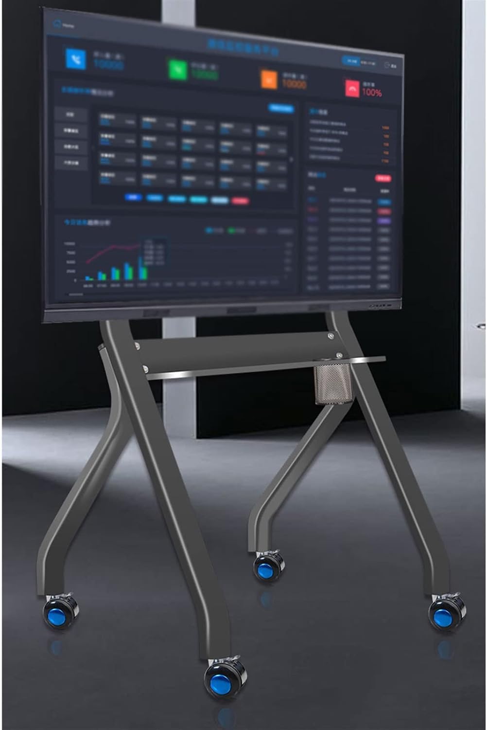 Universal Tv Stand Tv Stand Base Tv Stand Home Floor-to-Ceiling Mobile Tvs Stand Office Conference Room 65/75/85/98 Inch Display Integrated Vertical Stand Tv St,