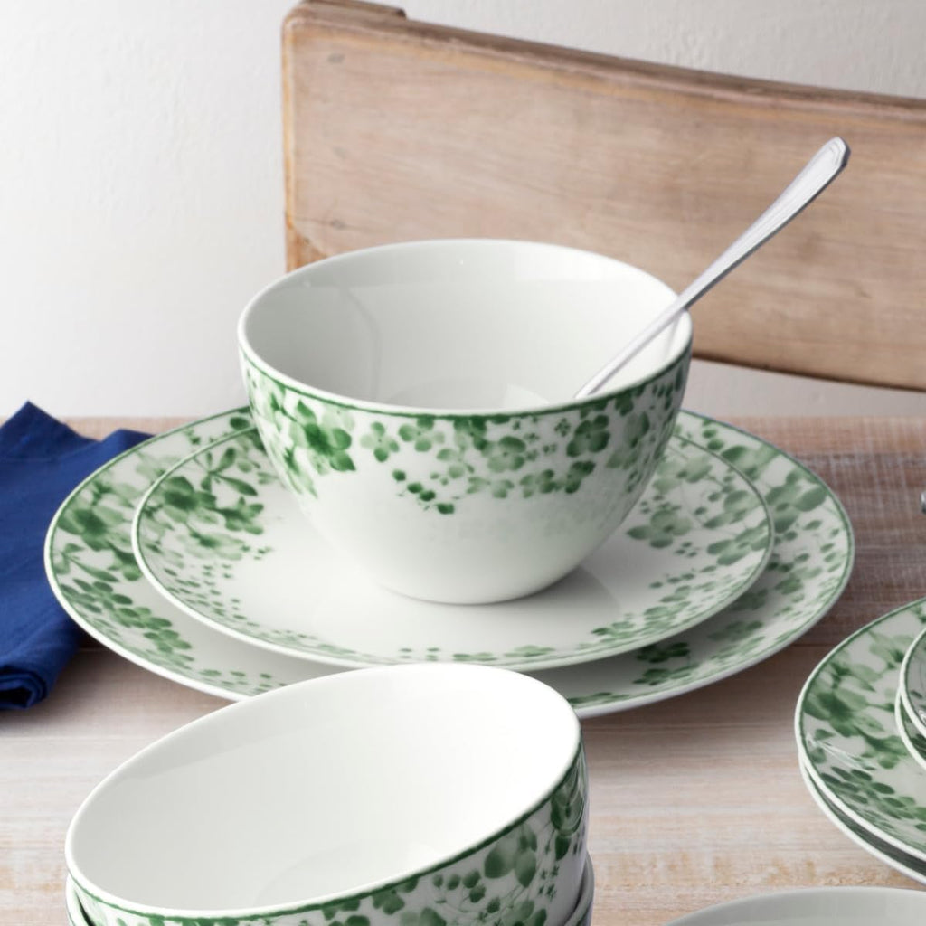 Noritake Bloomington Road Green12-Piece Dinnerware Set, Service for 4