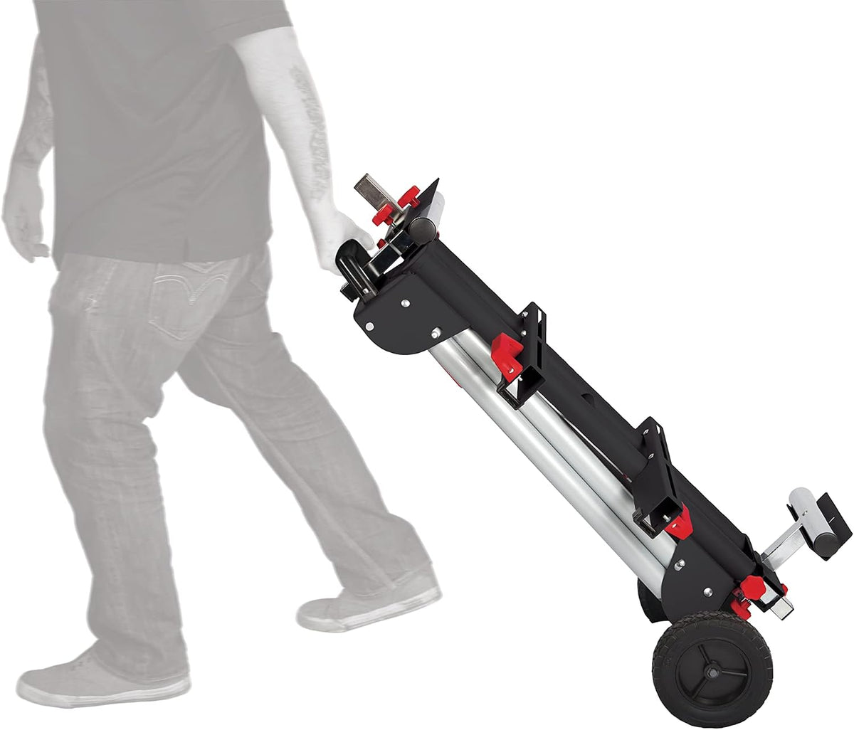 Steelman Equipment Contractor Miter Saw Workstation, Universal Mount, Durable Steel Construction, Foldable Legs for Portability, Adjustable Width, Supports 500 lbs.