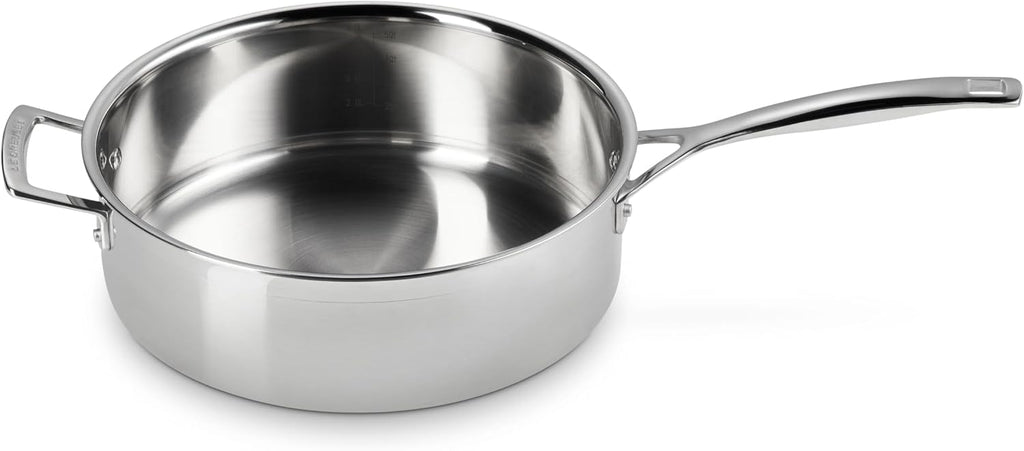 Le Creuset Tri-Ply Stainless Steel 6-Quart Covered Saute Pan