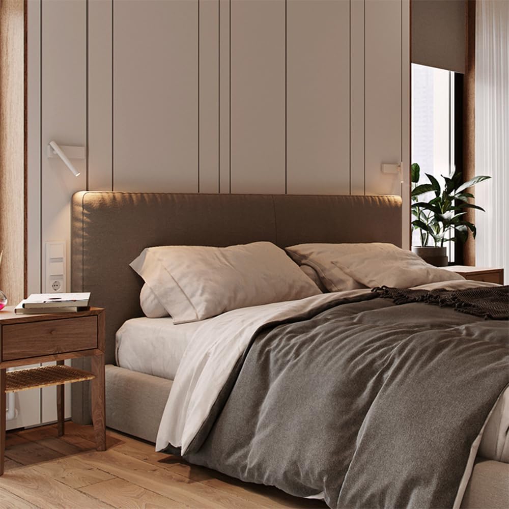 Book Light for Reading in Bed, LED Wall Reading Lamp Adjustable Spotlights with Button Switch, Modern Wall Mounted Reading Lamp, Reading at Night Book Lights