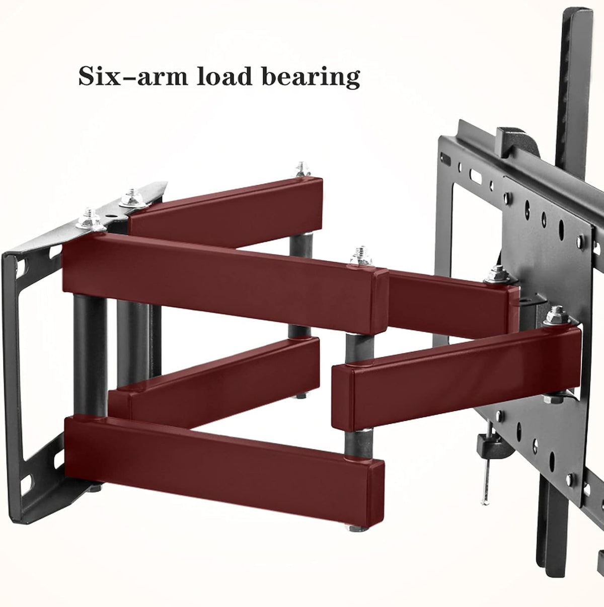 Universal TV Stand TV Stand Base Universal Six-arm Wall Mounted TV Bracket Full Motion Swivel Extension Tilt TV Mount, Fits for Most 40'-75' Flat TVs with Max VESA 600x400mm Tv Stand Mount
