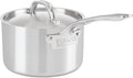 Viking 5-Ply Stainless Steel Sauce Pan with Lid, 3 Quart Cooking Pot, Dishwasher and Oven Safe, Induction Ready, Satin Finish