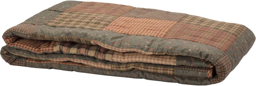 VHC Brands Crosswoods 3 Piece Quilt Set (1 Twin Quilt, 2 Standard Shams)
