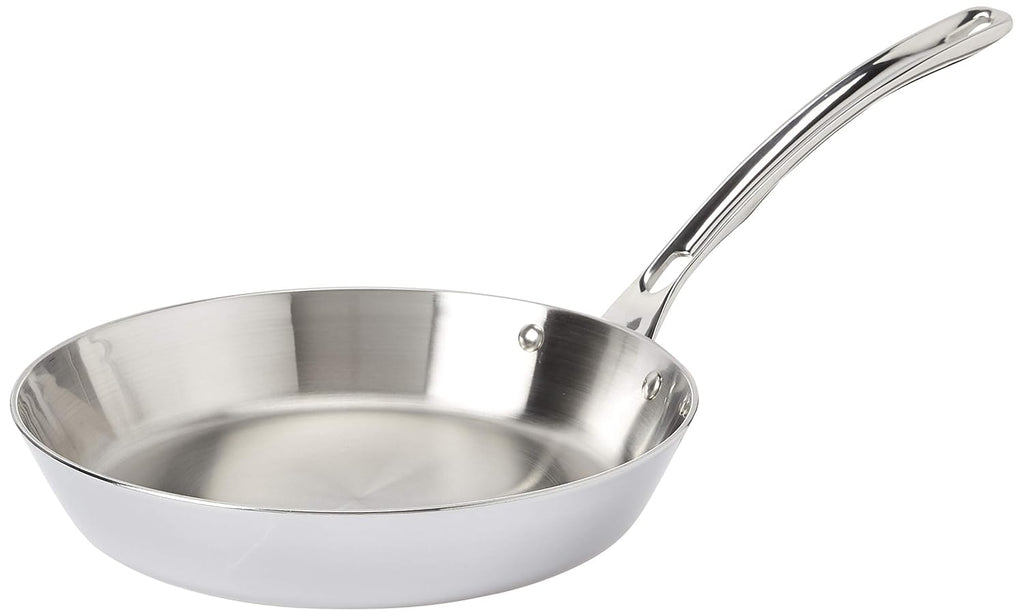 Viking Contemporary 3-Ply Frying Pan, 10 Inch Stainless Steel Fry Pan, 5 Quarts, Silver