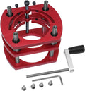 Router Lift and Aluminum Router Plate W/Sliding Fence and Miter Gauge for Wood Router Trimming Machine Working Benches DIY Tool(Red Router Lift)
