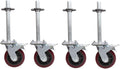 6Inch Scaffolding Wheels Adjustable Base Mobile Frame Universal Casters with Brake for Easy Mobility and StabilityPerfect for DIY Projects and Construction Use