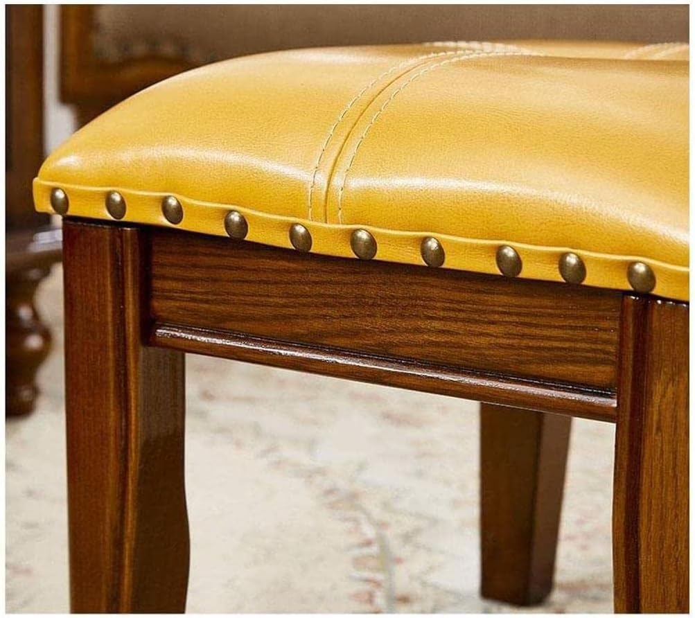 Vanity Benches，Leather Footstools, Piano Stool, Living Room and Bedroom Desk Stools (Color : Black)