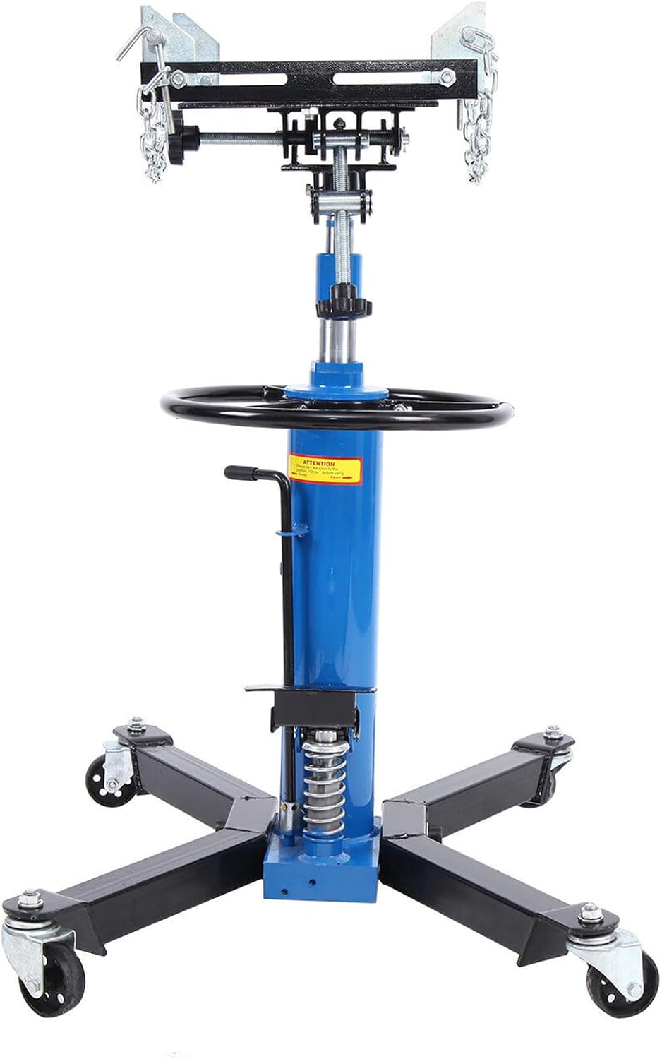 Transmission Jack 1660 lbs/ 0.75 Ton Capacity Hydraulic Telescopic Transmission Jack 34' - 68' Adjustable Height Telescoping Transmission Hydraulic with 360° Swivel Wheels Lift Hoist