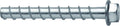 Hilti Kwik HUS-EZ Concrete and Masonry Screw Anchor - Carbon Steel - KH-EZ 1/2' x 4-1/2' - 418075 - Box of 25