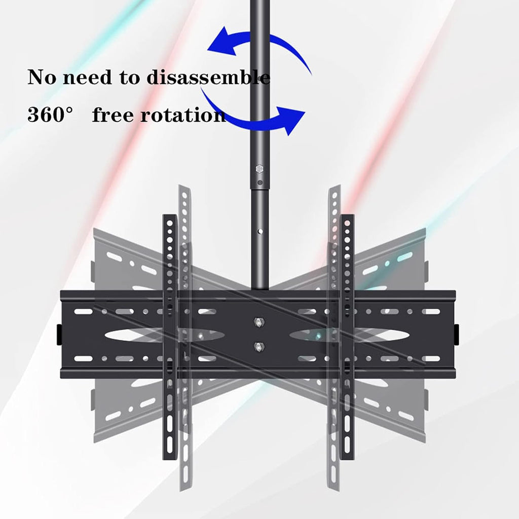 Universal TV Stand TV Stand Base Ceiling TV Bracket Swivels Tilts Extension Rotation TV Mount for Most 40-70 Inch LED LCD Flat Screen TVs, Max VESA 600x400mm Up to 110lbs Tv Stand Mount (Size : 1 Mete