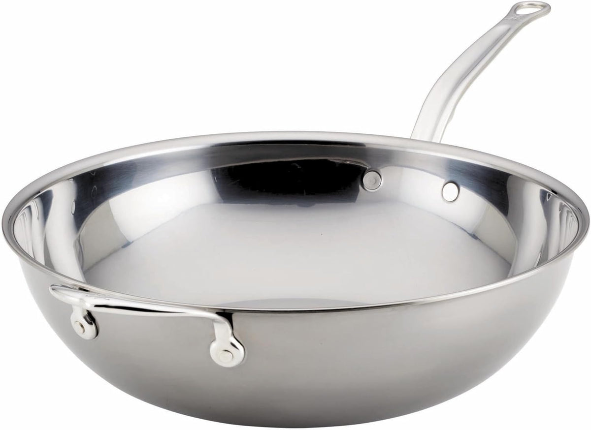 Hestan - NanoBond Collection - Stainless Steel Chef's Pan, Induction Cooktop Compatible, 14-Inch