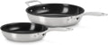 Essential Stainless Steel Set of 2 Non-Stick Round Frying Pan, 9.5' and 11 '