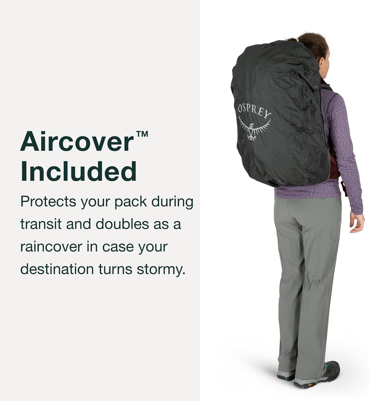 Osprey Fairview Trek 50L Women's Travel Backpack, Night Jungle Blue