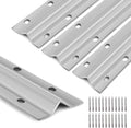 32ft V-Track for Sliding Gates, Galvanized Steel Heavy-Duty Inverted V-Groove Track with Hammer Drive Anchors, Durable & Rust-Resistant Rolling Gate Rail for Driveways Systems (8ft 4pcs)