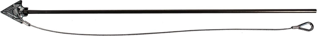 3-inch Steel Arrowhead Anchor with 36-inch Cable and Thimble Loop - Set of 10 Plus Drive Rod