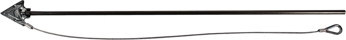 3-inch Steel Arrowhead Anchor with 36-inch Cable and Thimble Loop - Set of 10 Plus Drive Rod