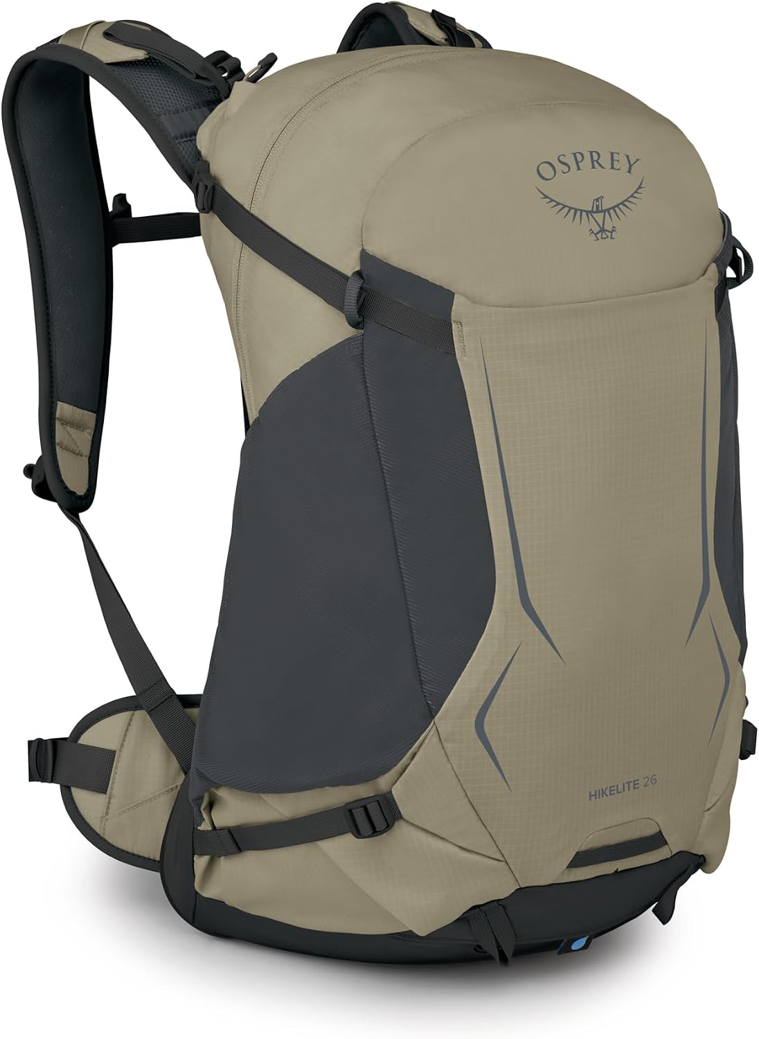 Osprey Hikelite 26L Durable Hiking Backpack - Travel Daypack with Rain Cover for Men and Women, Olive Tan